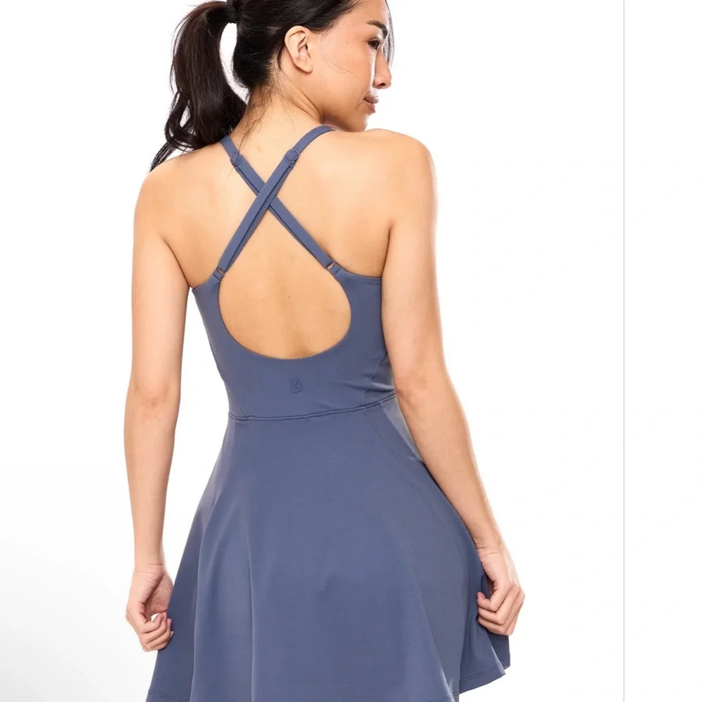 NWT Buffbunny Collection Barista Blue Bend and Snap Dress - L - Picture 2 of 6